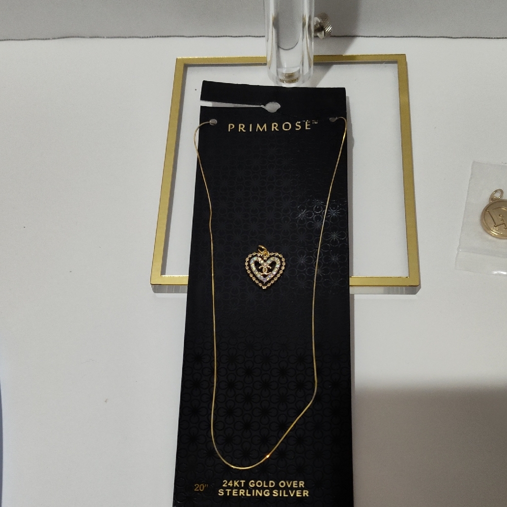 Gold And Black CC Heart Zipper Pull